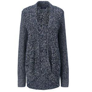 Lands End Drifter Cable Cardigan XL